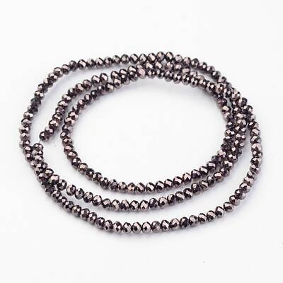 Electroplate Glass Bead Strands