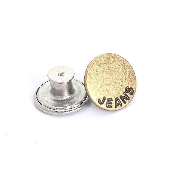 Alloy Button Pins for Jeans