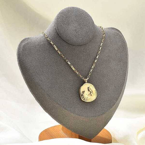 304 Stainless Steel Constellation Pendant Necklaces