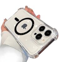 Full Coverage Silicone Magnetic Phone Case for iP 16 15 14 13 12 11 ProMax - Protective, Shockproof, and Lens Protection with...