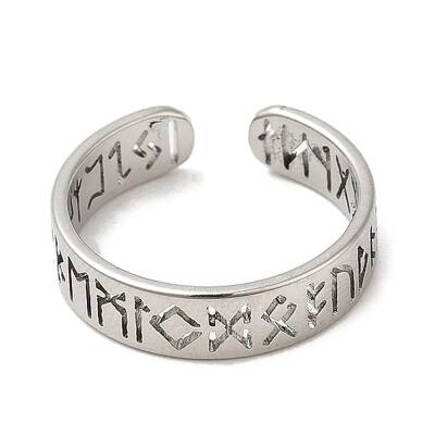 Non-Tarnish 304 Stainless Steel Open Cuff Rings