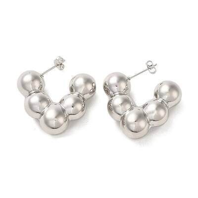 Brass Stud Earrings