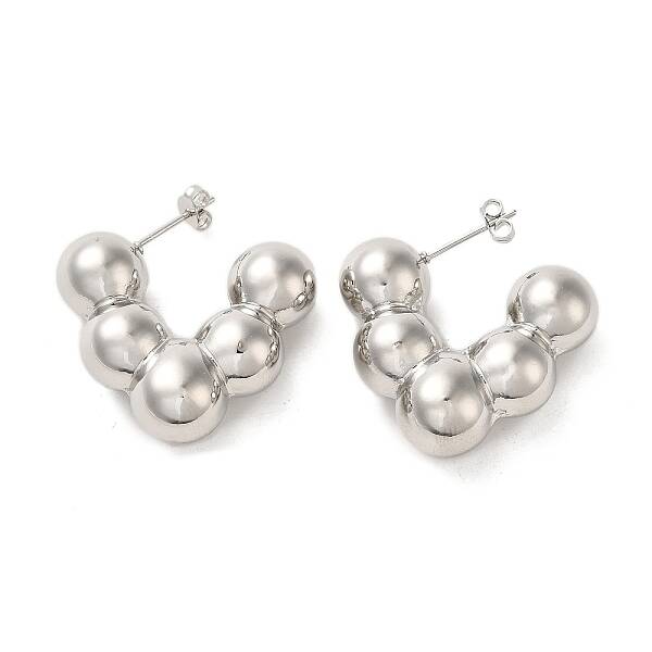 Brass Stud Earrings