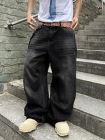 Wide Leg Jeans Vintage Baggy Jeans Casual Loose Fit Denim Pants with Pockets