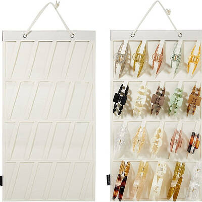 Wall-mounted Non-woven Fabric Claw Hair Clips Storage Bag