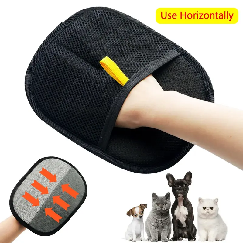 [Use horizontally] Pet Hair Remover Glove, Electrostatic Removal Gloves for Pet Hair, Pet Hair Remover Gloves for Dog & Cat, ...