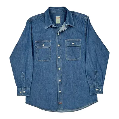 Dickies Denim Shirt - Large Blue Cotton