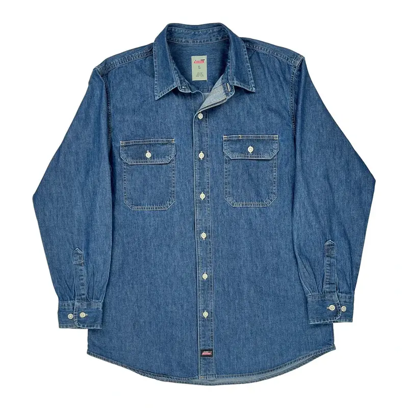 Dickies Denim Shirt - Large Blue Cotton
