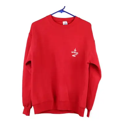 Jerzees Sweatshirt - Medium Red Cotton Blend