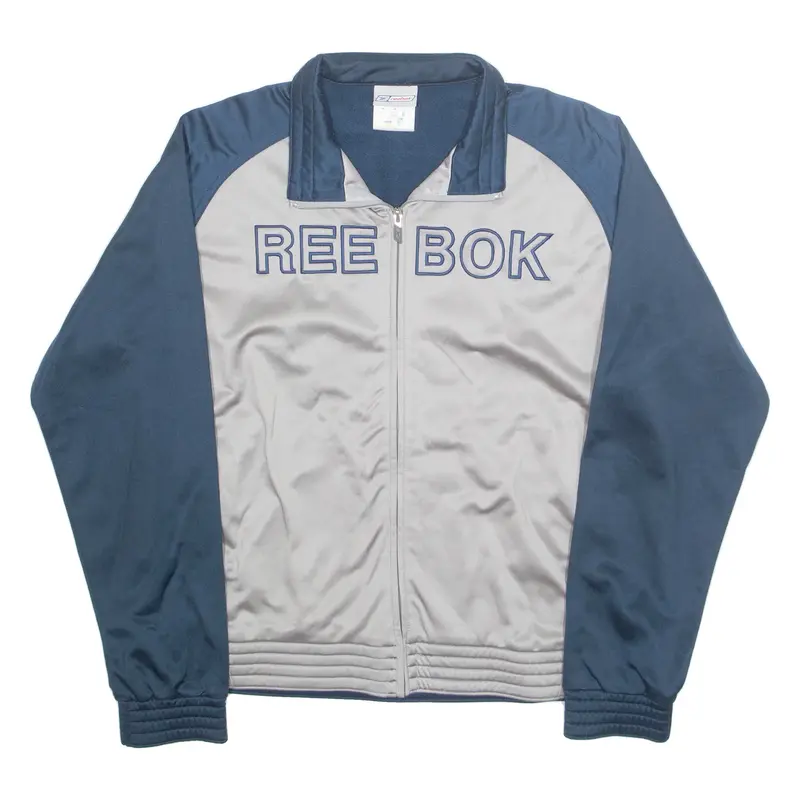 REEBOK Mens Track Jacket Blue L