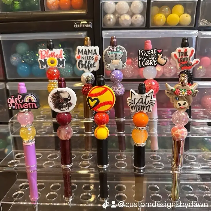 Custom Designs by Dawn Beaded Pens - Premade and  Custom Beaded Pens with Handcrafted Designs & Intricate Beading Work for St...
