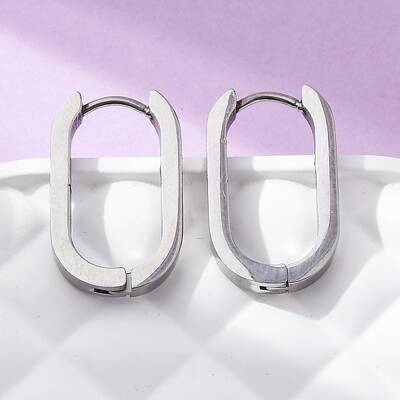 Non-Tarnish 304 Stainless Steel Huggie Hoop Earrings