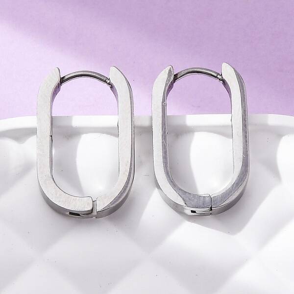 Non-Tarnish 304 Stainless Steel Huggie Hoop Earrings