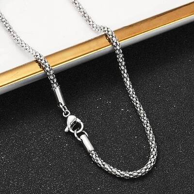 Tarnish Resistant 304 Stainless Steel Popcorn Chain Necklaces