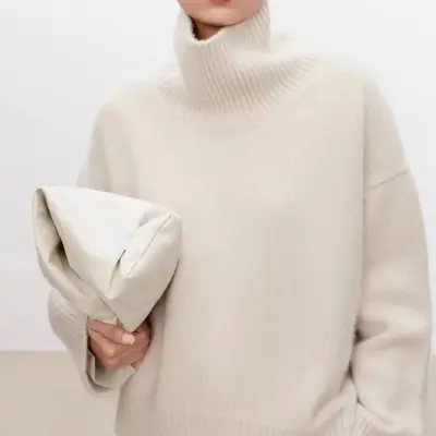 Valora Cashmere High-Neck Sweater