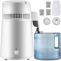 VEVOR 1.1 Gal Water Distiller, 0.3Gal/H, 750W Distilled Water Machine, 4L Distilling Pure Water Machine w/Plastic Container, ...