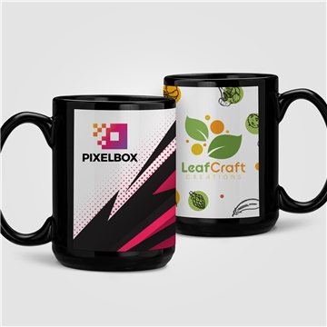 72 Customized SimpliColor 15 oz Black Ceramic Mug - Microwave Safe ...