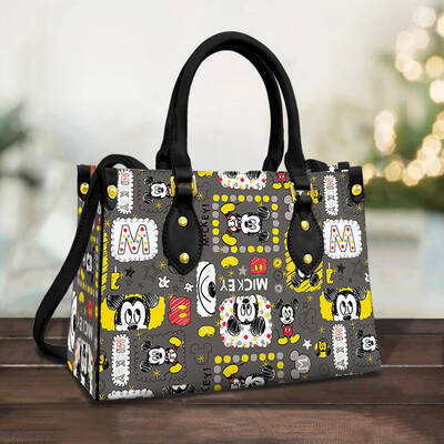 Custom Mickey Leather Bag Hand Bag