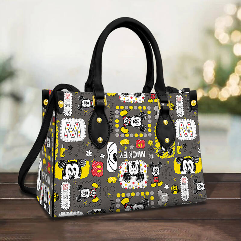 Custom Mickey Leather Bag Hand Bag