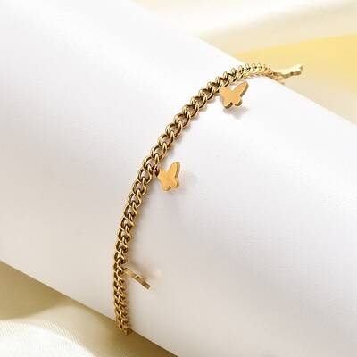 304 Stainless Steel Butterfly Bracelets