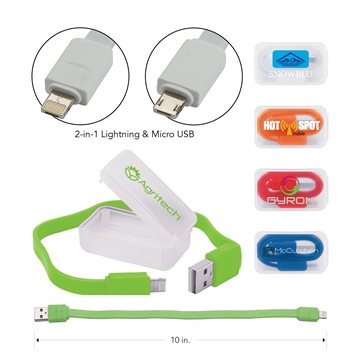 100 Custom Scorpio Charging Cable - 2-in-1 Compatible