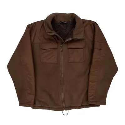 The North Face Fleece Jacket - XL Brown Polyester