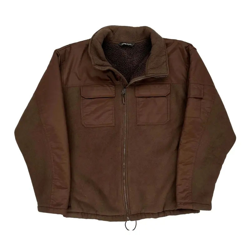 The North Face Fleece Jacket - XL Brown Polyester