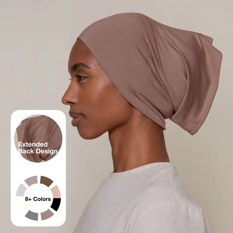 Voile Chic Bamboo Tube Underscarf – Secure Fit, Non-Slip, Extra Hair Coverage