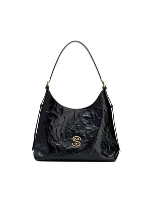 Smting Leather Medium Hobo Bag