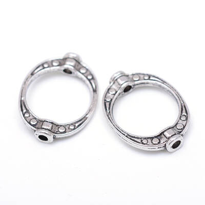 Donut Tibetan Style Alloy Bead Frames