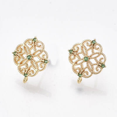 Brass Stud Earring Findings