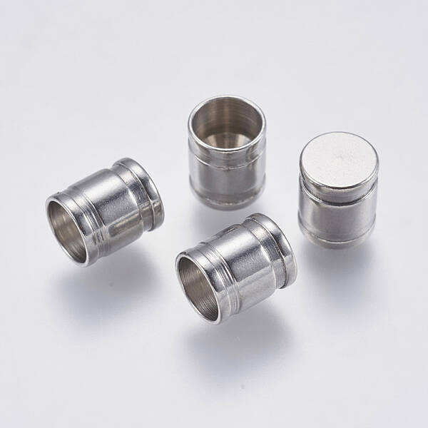 Tarnish Resistant 304 Stainless Steel Cord End Caps