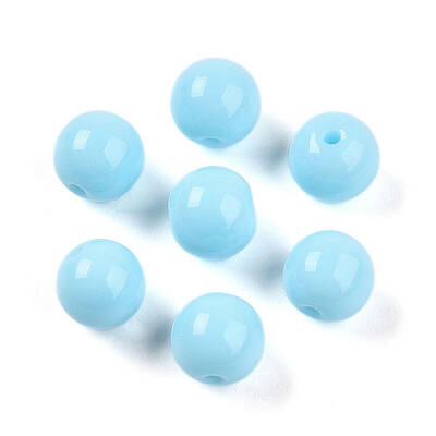 Opaque Solid Color Glass Beads