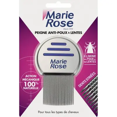 Marie Rose Anti-Lice and Slow Streaked Teeth Comb for All Hair Types