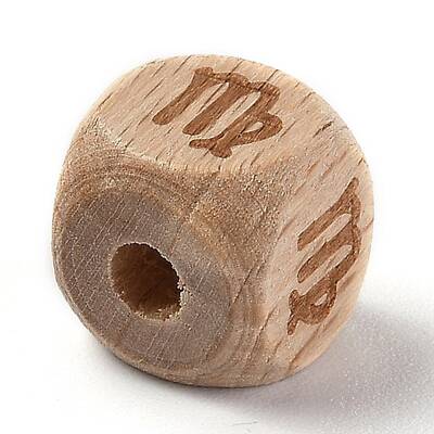 Natural Wood Constellation Beads
