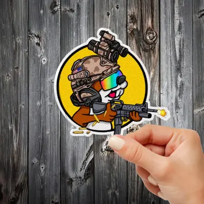 Shooter sticker