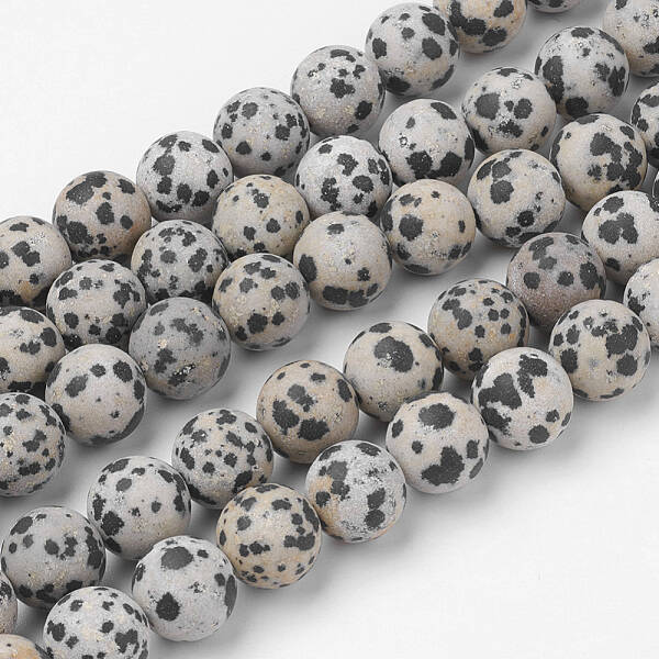 Natural Dalmatian Jasper Bead Strands