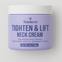 TreeActiv Tighten and Lift Neck Firming Cream for Wrinkles & Crepey Skin – With Hyaluronic Acid, Collagen & Retinol – Lif...