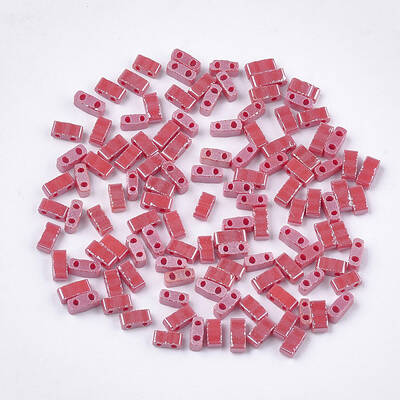2-Hole Opaque Glass Seed Beads