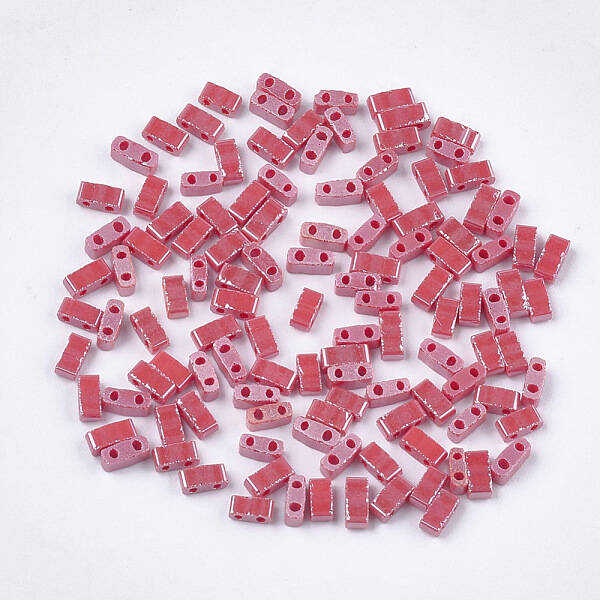 2-Hole Opaque Glass Seed Beads