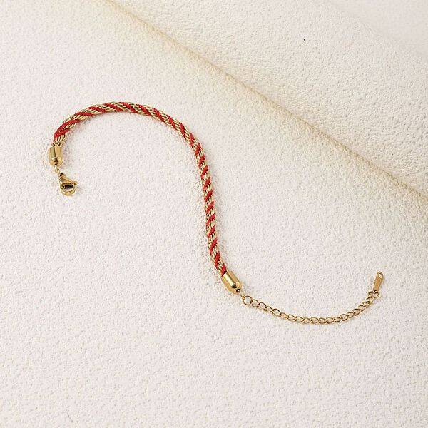 Twisted Nylon Cord Bracelets for Women