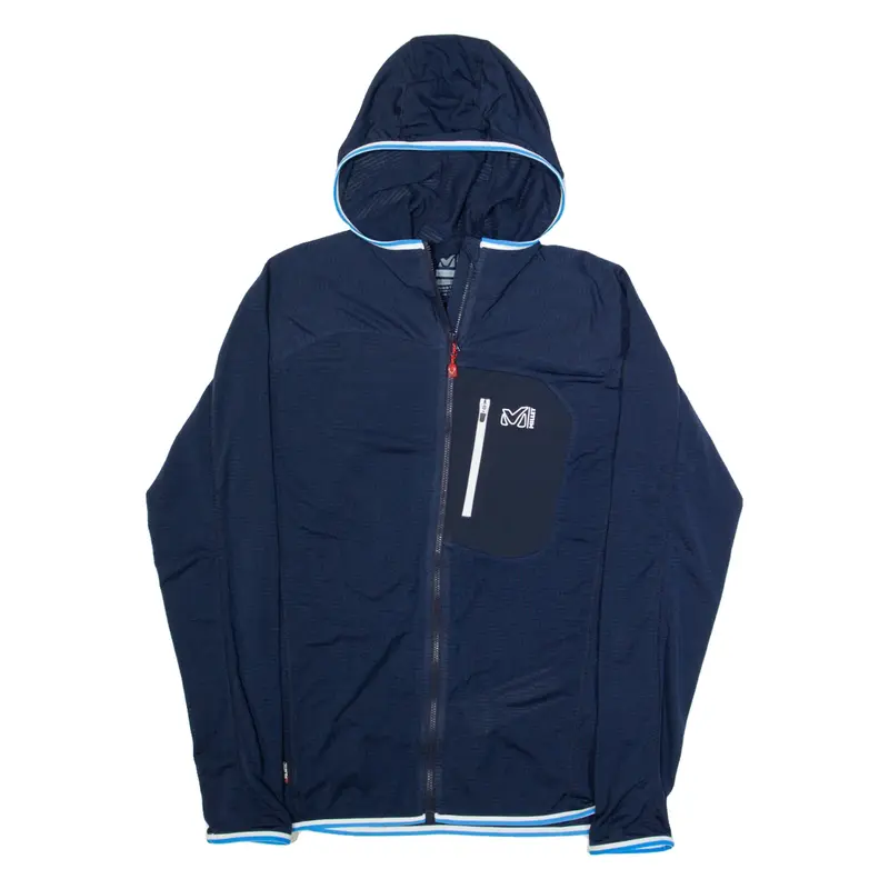 MILLET Womens Blue Hoodie Full Zip M