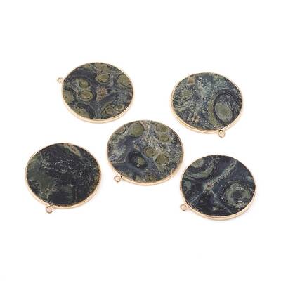 Natural Kambaba Jasper Pendants