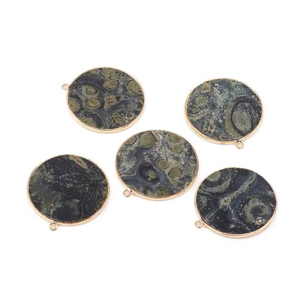 Natural Kambaba Jasper Pendants