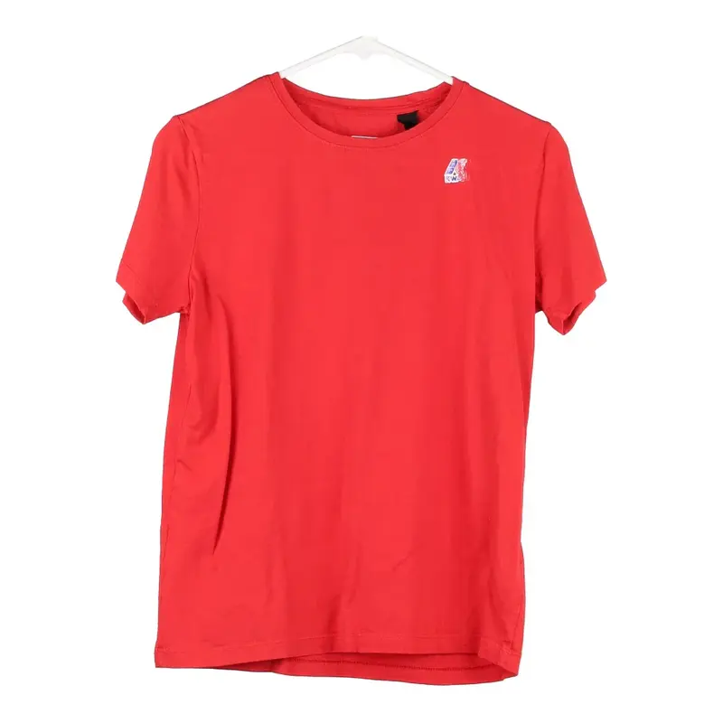 Age 14 K-Way T-Shirt - Medium Red Cotton