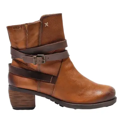 PIKOLINOS Ankle Boots Brown Leather Womens UK 4