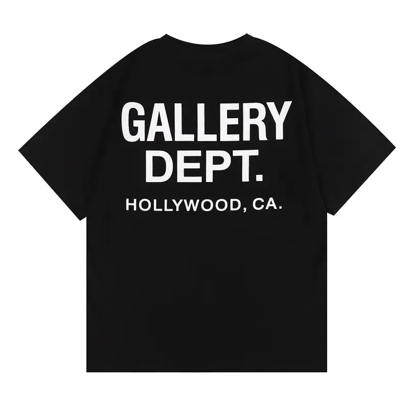 GALLERY DEPT Tee Shirts Letter Printed Crewneck Tops Fashion Hip Hop Short Sleeve Cotton Loose T-Shirt Slim-fitting Menswear ...