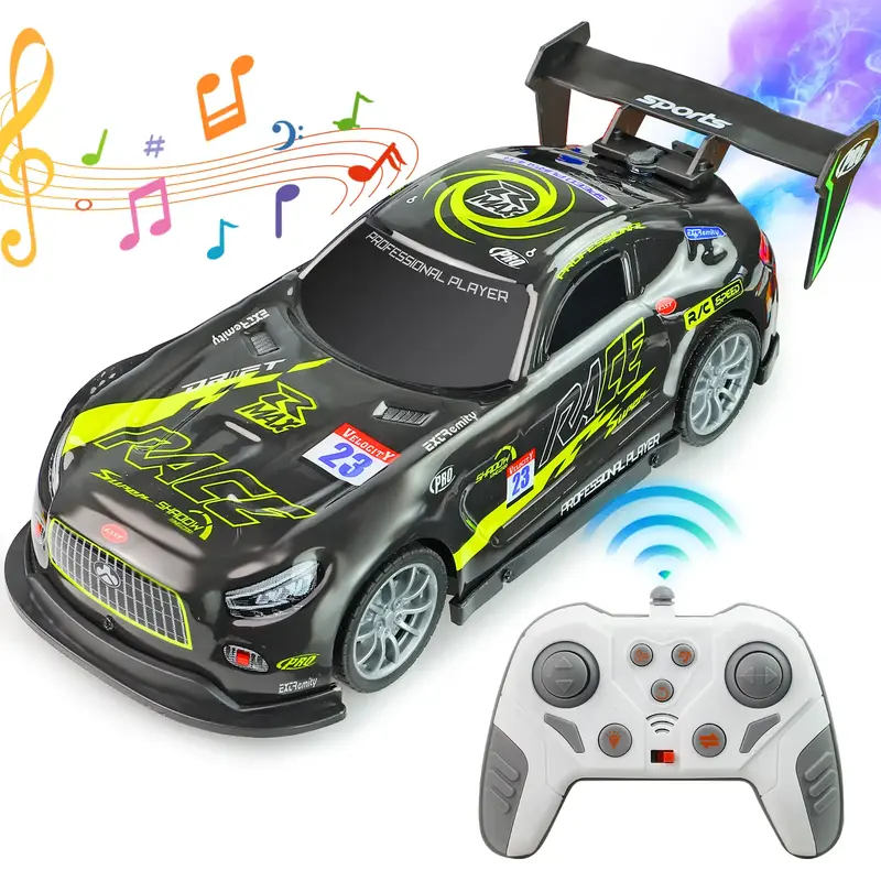 1:16 Drift RC Car - 4WD Remote Control Car with Cool LED Lights and High-Performance Drift Tires