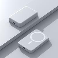 Magnetic Power Bank for Apple Watch, iWatch, AirPods, and iPhone. External auxiliary battery pack with quick wireless chargin...