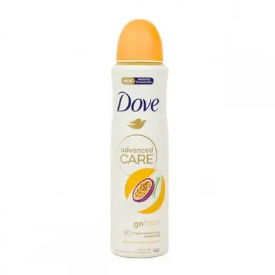 Dove Go Spray Deodorant Fresh Passion Fruit Advanced Care 150 Ml
